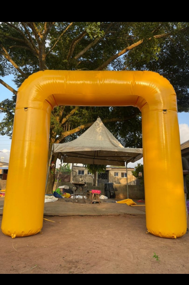 Kids enjoying bouncy castle